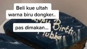 Berekspektasi dapat menyantap kue bolu lezat, beberapa di antaranya justru gagal total ketika mencoba membuat penganan manis ini. Ngakak Makan Kue Ultah Biru Dongker Hasilnya Malah Begini