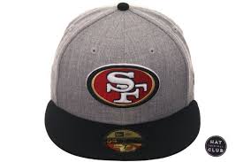 Black 49ers Hat New Era Hat Club Original New Era 59fifty San Francisco 49ers Fitted Hat 2t Heather Gray Black Fitted Hats Hats New Era Fitted