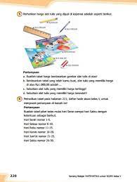 Kunci jawaban esps matematika kelas 5 kurikulum 2013 mata soal ulangan matematika kelas 5 kd 3 8 penyajian data buku terampil berhitung matematika kelas 5 sd ktsp 2006 erlangga. Kunci Jawaban Buku Senang Belajar Matematika Kelas 5 Kurikulum 2013 Revisi 2018 Halaman 218 219 220 221 Kunci Soal Matematika