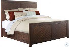 Platform bed w/ storage in contemporary style bedroom set 44b224set. Dex Walnut Queen Storage Panel Bed From Elements Furniture Coleman Furniture