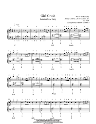All of me easy piano sheet music free printable. Girl Crush By Little Big Town Piano Sheet Music Intermediate Level