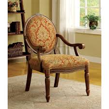 Give your old, faded dining chairs new life by removing the existing stain and refinishing them to fit into your decor. Furniture Of America Lucas Traditional Fabric Accent Chair In Antique Oak Idf Ac6024