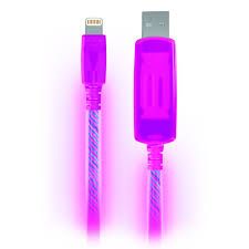Pilot Electronics Electroluminscent Apple Lightning Usb Charge And Sync Light Up Cable Pink 1907218 Pep Boys