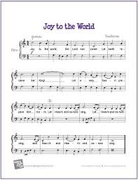 Joy To The World Free Sheet Music For Piano Christmas Piano Music Piano Sheet Music Sheet Music