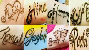 An arabic font designed by a german living in berlin's neukölln. Tattoo Name Mehndi Design Styles Alphabet Mehndi Design For Girls Name Youtube