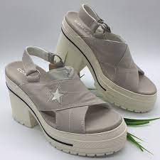 Converse | Shoes | Converse One Star Heel Sandal Slip | Poshmark