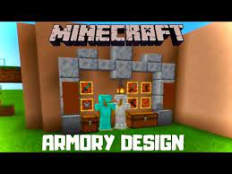 This room contains a railgun. How To Build An Armory Design Minecraft Bedrock Tutorial Game Designers Hub