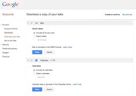 You might need to click to expand it. Google Announces Gmail And Calendar Data Downloads Android Community