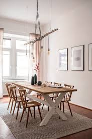 Diy Lampe Aus Birkenast Bauernhaus Esstisch Bauernhaus
