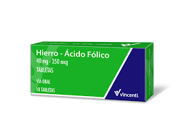 Hierro + Ácido fólico
