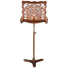 19th Century Carved Mahogany Music Stand On A Telescope Wood And Brass Stand Wooden Music Stand Music Stand Music Stands