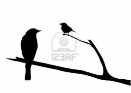 Silhouette Birds On A Branch Tattoo Vector Silhouette Of The Bird On Branch Bird Silhouette Silhouette Canvas Silhouette Painting