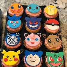 12 Pokemon Fondant Cupcake Topper Pikachu Jigglypuff Snorlax Charmander Bulbasaur Eevee Psyduc Pokemon Cupcakes Toppers Pokemon Cupcakes Pokemon Birthday Cake