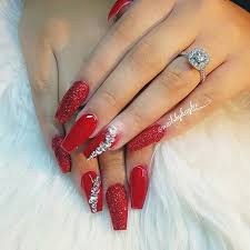 Not Polish Red Rockstar Prom Nail Designs Prom Nails Silver Red And Silver Nails Photos of fall nail manicures.