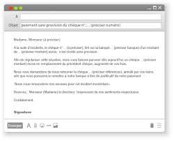 Il statue sur le fond, cette r?gularisation a eu lieu. Lettre Type De Regularisation De Paiement Sans Provision