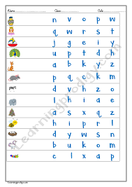 Match the capital letters and small letters worksheet. Circle The Beginning Letter Of The Picture 1 Learningprodigy English English Phonics English N