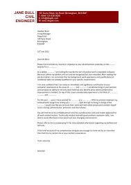 Civil Engineering Cover Letter Help
