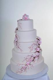 Pin By Renell Laroya On My Dream Wedding Cherry Blossom Wedding Cake Wedding Cake Red Cherry Blossom Cake
