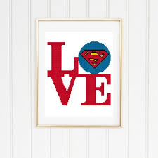 Superman Cross Stitch Pattern Superman Pattern Easy Cross Stitch Superman Stitch Superman Logo Superman Chart 04 001