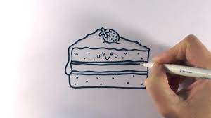 How to draw cupcake icing? How To Draw A Cartoon Piece Of Cake Youtube