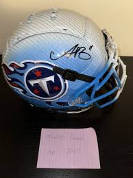 AJ Brown Titans Authentic F7 Schutt Hydro Helmet