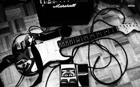 Black And White Electric Guitar Aesthetic Electric Guitar Hd Wallpaper Electric Guitar Guitar Learn Guitar