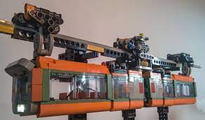 Derailments may cause the trains to fall to the floor. Moc Suspended Monorail Train Lego Train Tech Eurobricks Forums