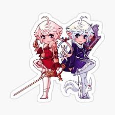 Thats not a lalafell, it can't be the wol. The Scions Of The Seventh Dawn Sticker By Dapandabanda Redbubble