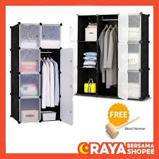 woodworking buat rak/almari baju guna plywood/triplek 12mm almari ini setelah siap akan hallo guys, divideo kali ini aku mau share ke kalian semua diy lemari gantung ini cocok banget buat. Ready Stock Rak Almari Baju Diy Magic Wardrobe Cabinet Cube Rack Clothes Storage Bedroom Kabinet Bilik Tidur Rak Buku Shopee Malaysia