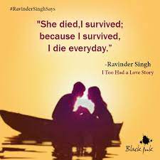 Check spelling or type a new query. Black Ink On Twitter Ravindersinghsays Did You Have A Love Story Meet Ravin And Kushi And Follow Their Unusual Real Life Love Story In Bestselling Author Ravinder Singh S Autobiographical Debut Novel I