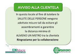 Cartelli Da Esporre Nei Negozi E Bar Per Le Norme Igienico Sanitarie Confesercenti Venezia Rovigo