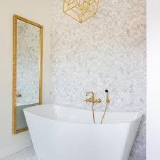 Maybe you would like to learn more about one of these? Gold And Gray Bathroom With Carrera Marble Transitional Bathroom