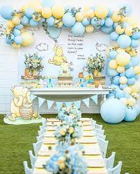 For The Of Parties On Instagram The Sweetest Winnie The Pooh Party By Liveloveplayla Surprise Baby Shower Disney Baby Shower Baby Bear Baby Shower