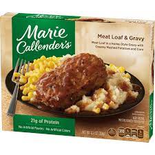 Shop for more buy frozen dinners online available online at walmart.ca. Marie Callender S Frozen Meal Meat Loaf Gravy 12 4 Ounce Walmart Com Walmart Com