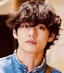Taehyung In 2021 Curly Hair Styles Fluffy Curly Hair Curly Hair Photos