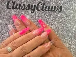 Pink acrylic nails will help you to become the queen of a party. Acrylic Nails Bright Pink Design Youtube