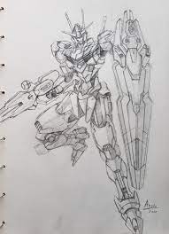 Damn there's already some good fanart of the new Gundam Aerial (Source:  Twitter in comments) : rGundam