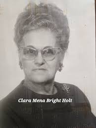 Clara Mena Bright Holt (1905-1988): homenaje de Find a Grave