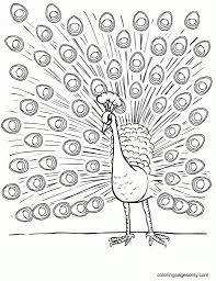 This is peacock coloring page for adults image. Peacock Printable 2 Coloring Pages Peacock Coloring Pages Coloring Pages For Kids And Adults