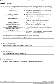 Answer key for chemistry matter 1 worksheets learny kids. Name Date Class Chapter 1 Review Answer The Following Questions In The Space Provided Pdf Free Download