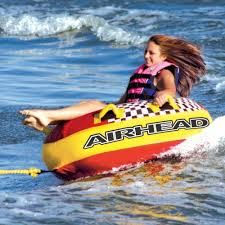 Maybe you would like to learn more about one of these? Boat Towable Tube Airhead Blast 1 Inflatable 1 Person Water Rider Raft Float Towable Tubes Inflatable Water Floats Water Sports