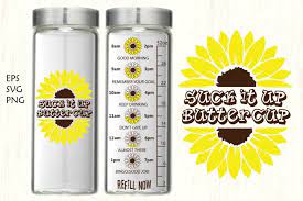 Free Free 203 Sunflower Water Bottle Tracker Svg SVG PNG EPS DXF File