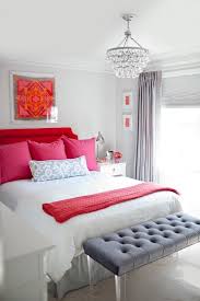 And a gray and red living room never fails to achieve that. Eye Candy 16 Bedrooms That Are Totally Rocking The Color Pink Bedroom Color Schemes Grey Bedroom With Pop Of Color Beautiful Bedroom Colors