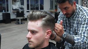 The pompadour haircut is a classic style that suits men of all ages, face shapes and hair types. Classic Pompadour Haircut With A Fade Youtube