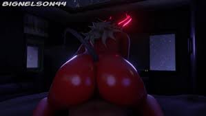 Fortnite 3D Devil Girl Desdemona Riding in Reverse