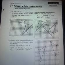 For example, imagine you and your. 1 A Glide Reflection Is A Composition Of A Chegg Com