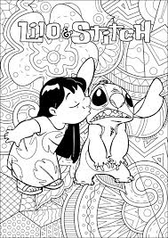 Coloriage Lilo Et Stitch Disney Avec Fond Complexe Retour Ensexiezpix Web  Porn