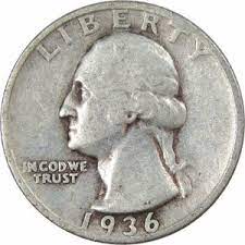 The currency face value of a 90% silver u.s. 1936 Quarter Value Silver Recyclers