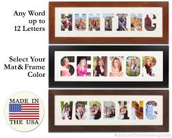 Personalized Wordmat Frame Picture Frame Mulit Photo Frame Etsy Framed Word Art Collage Picture Frames Collage Frames