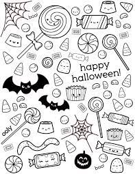 Check spelling or type a new query. Uncolored Happy Halloween Coloring Page With Candy Designs Halloween Coloring Pages Candy Coloring Pages Halloween Coloring